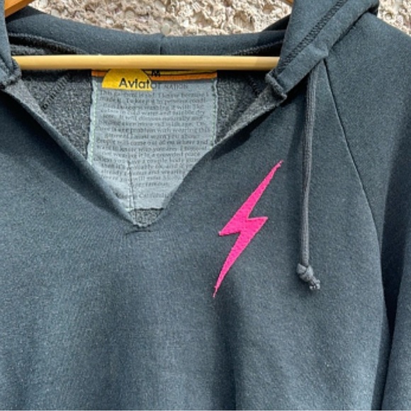 ❣️HOST PICK❣️ Aviator Nation Bolt Pullover Hoodie Five Stripe - Picture 2 of 6